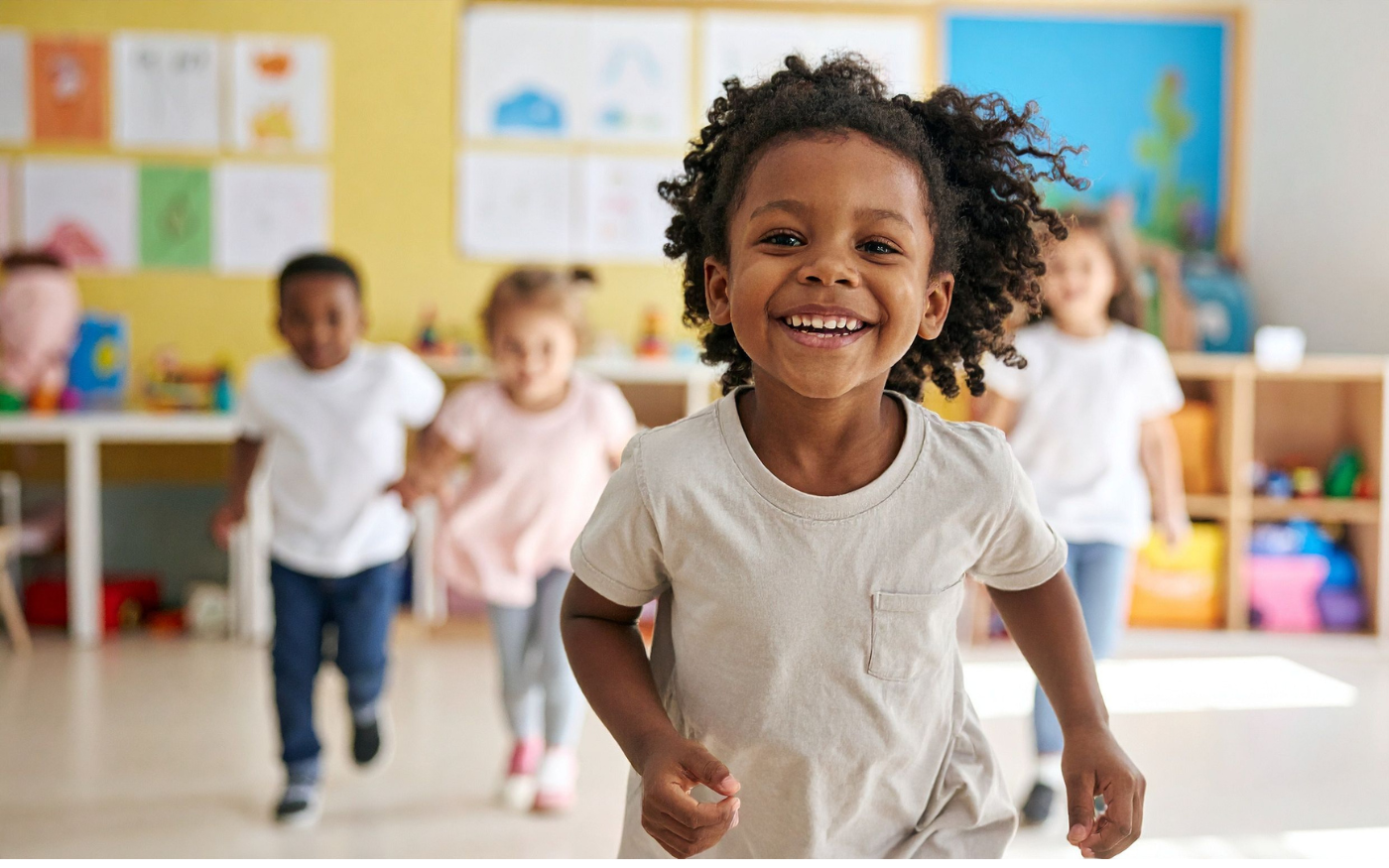 Enfants heureux de la rentrée