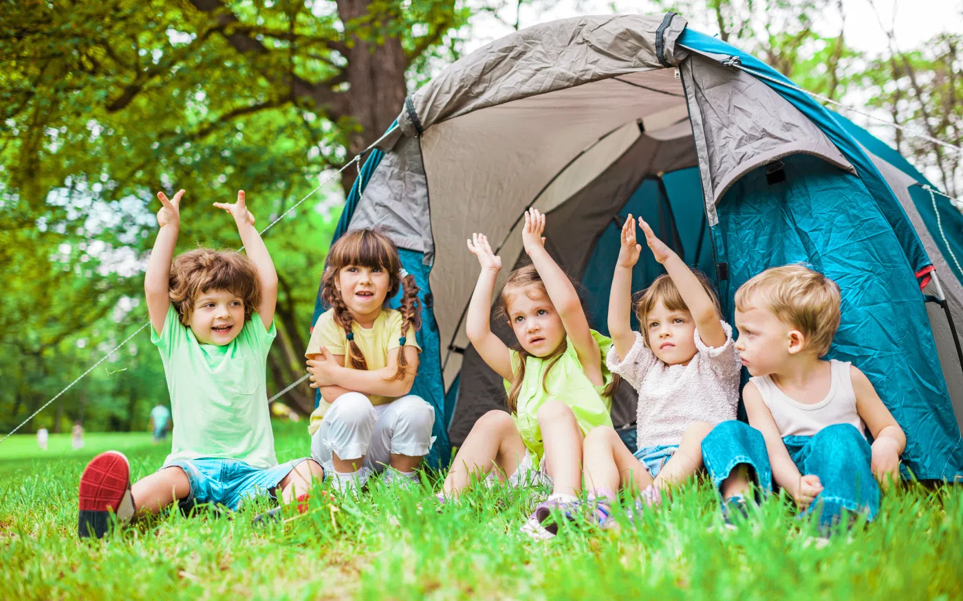 Jeunes enfants en vacances au SGÉE.
